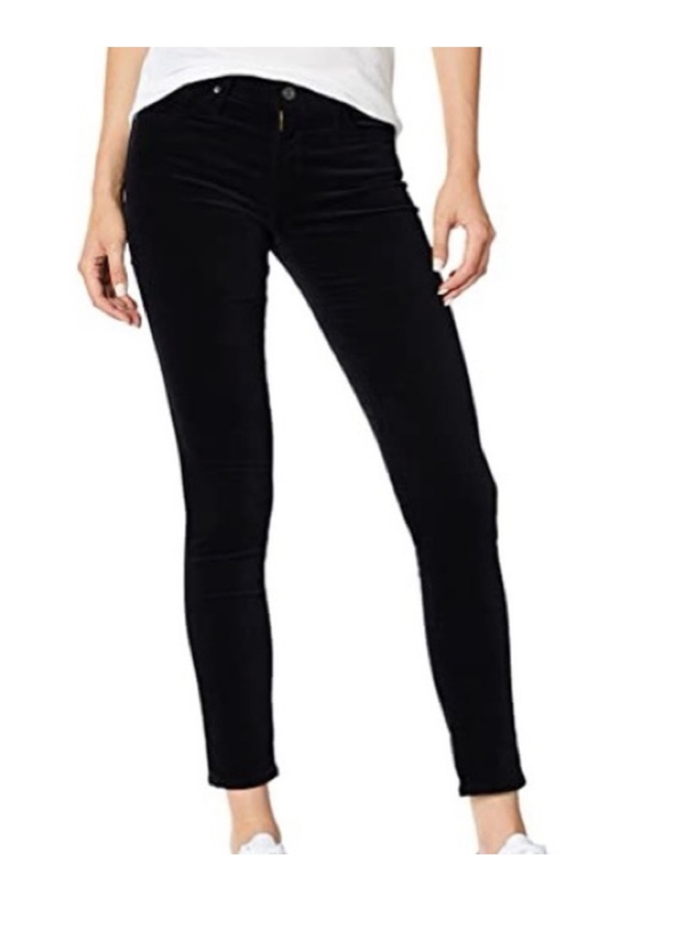 AG Adriano Goldschmied Black Velvet Skinny Pants “the legging”